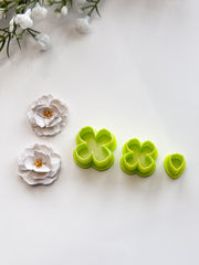 Flower Builder #5 Peony Flower Polymer Clay Cutter Set
